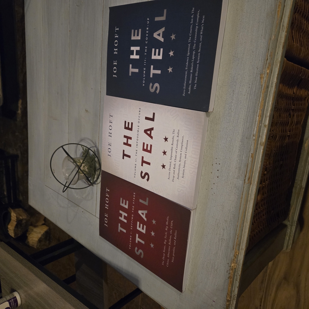 The Steal Book Set in Red, White, and Blue